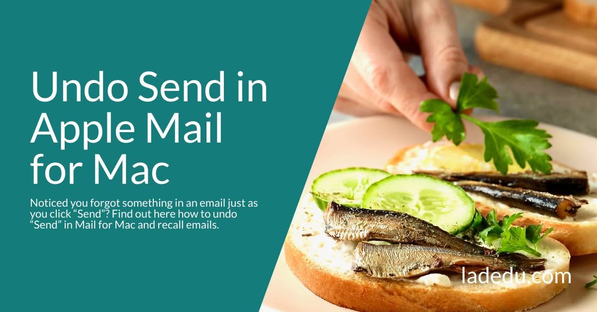 How to Undo Send for an Email in Apple Mail for Mac