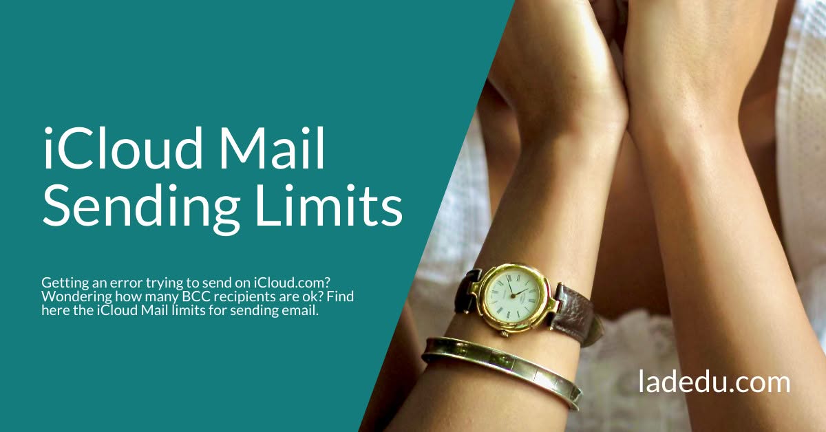 iCloud Mail Sending Limits