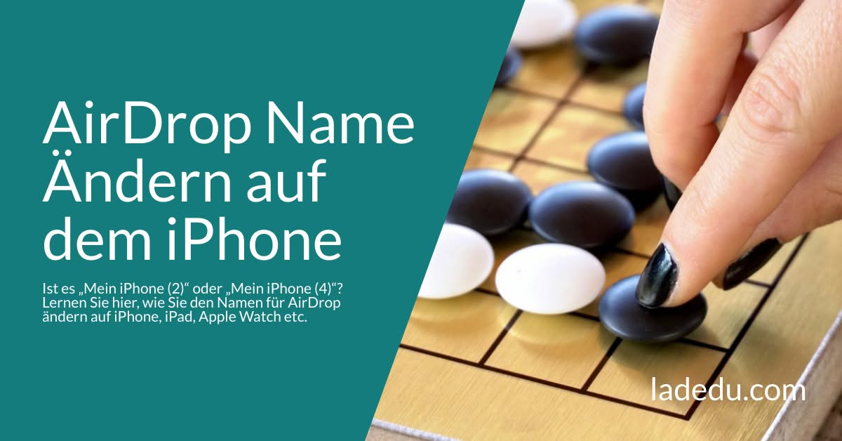 AirDrop Name Ändern auf dem iPhone