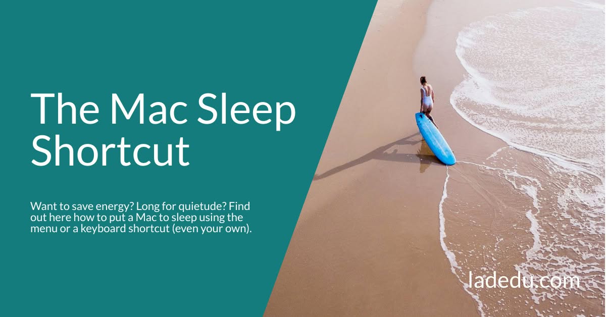 The Mac Sleep Shortcut