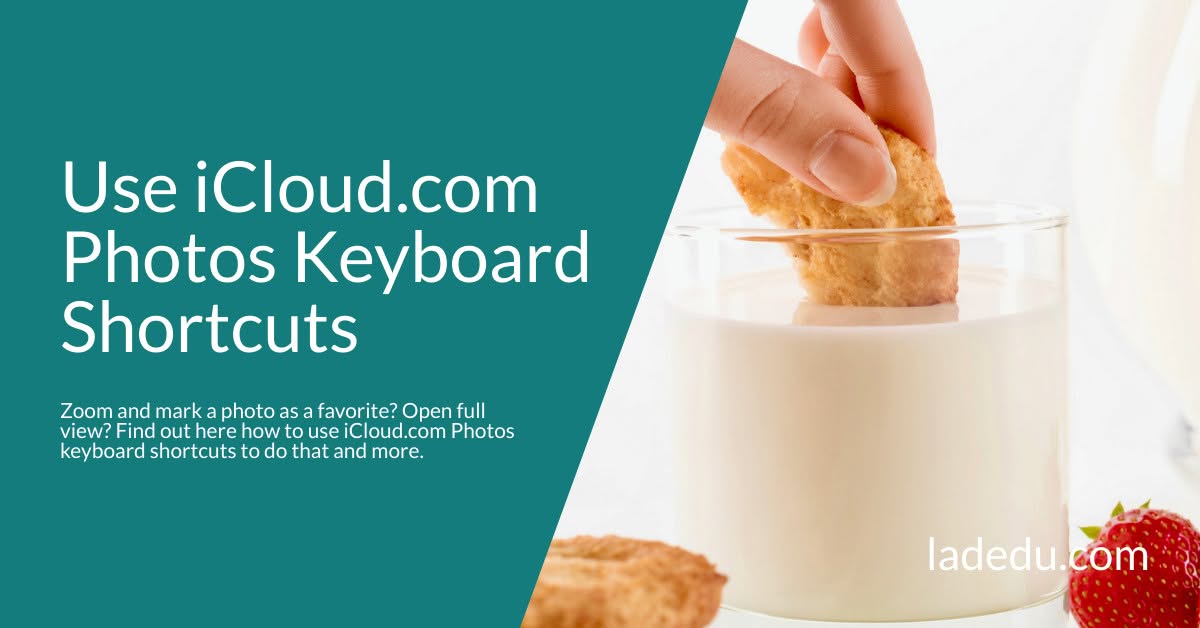 Use iCloud.com Photos Keyboard Shortcuts