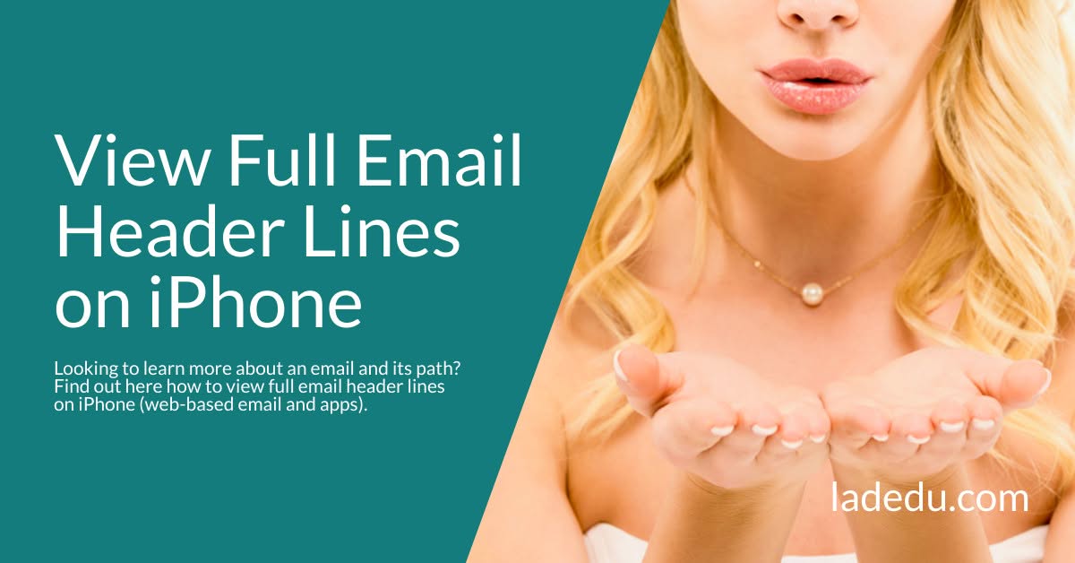 View Full Email Header Lines on iPhone