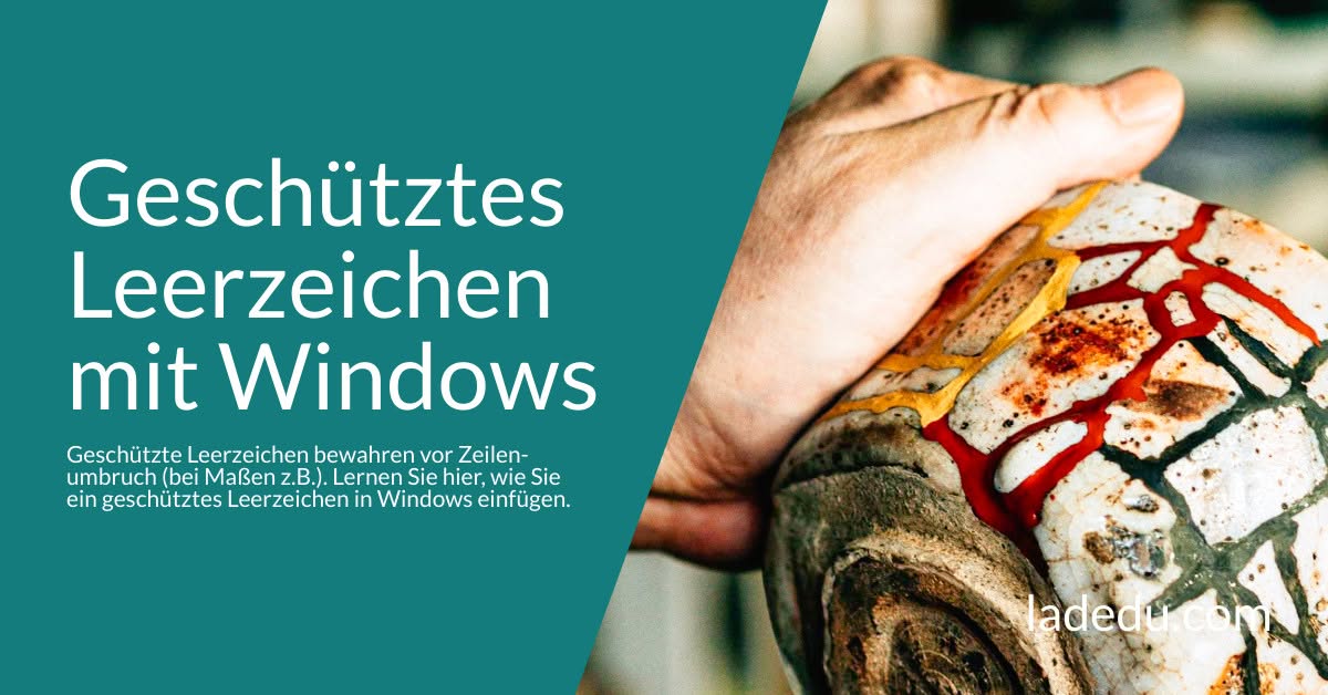 Geschütztes Leerzeichen mit Windows: So Geht’s