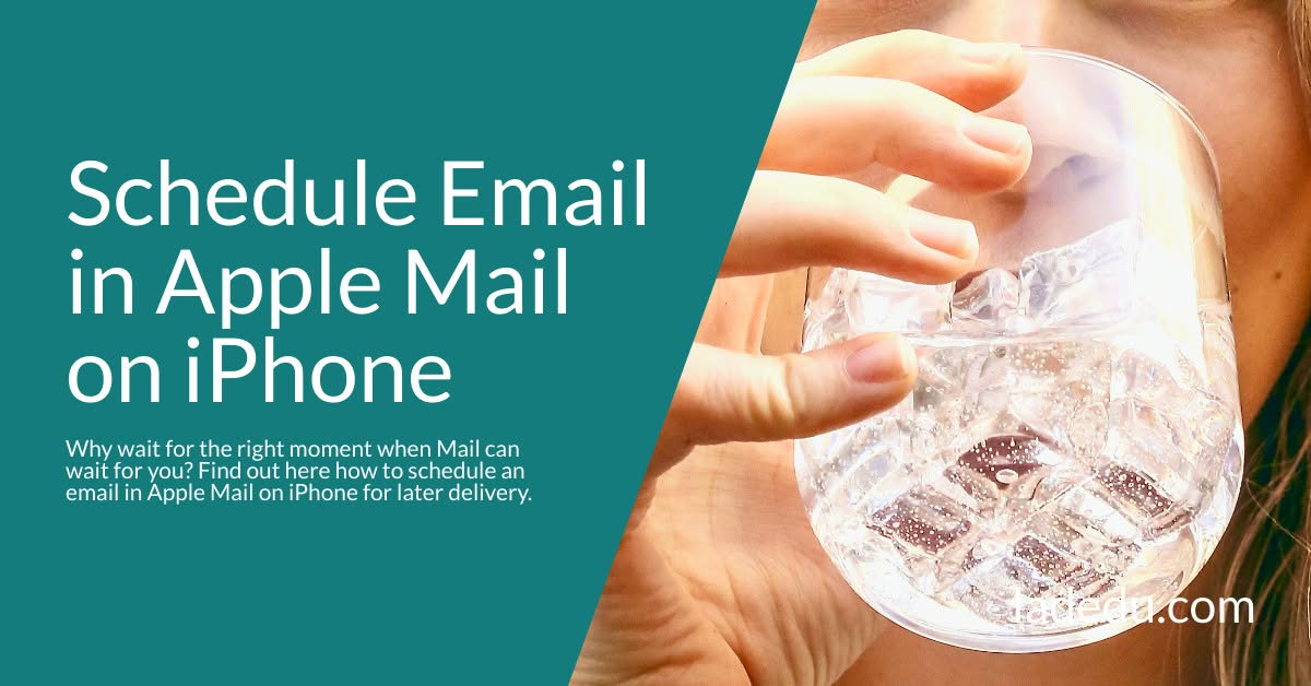 How to Schedule Email in Apple Mail on iPhone