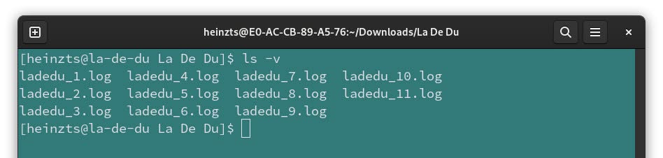 Sorting files with (version) numbers in their name naturally usng GNU ls