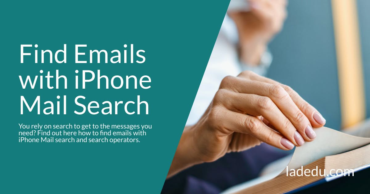 How to Find Emails with iPhone Mail Search