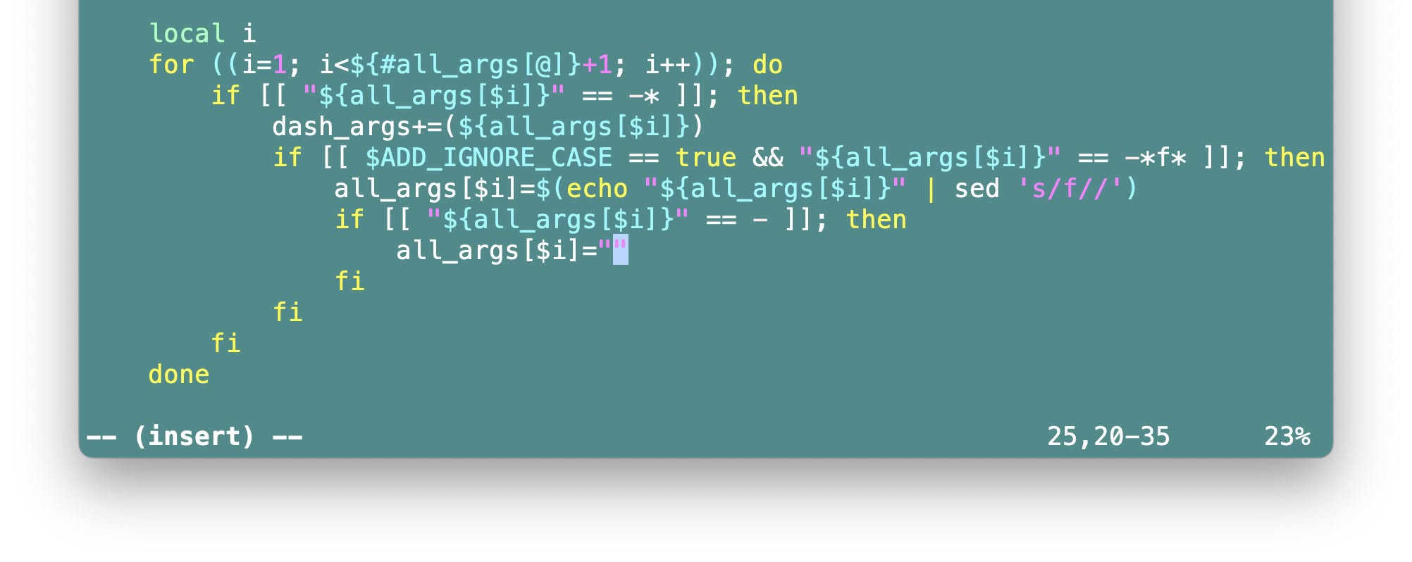 You can exit insert mode temporarily in Vim using Ctrl O