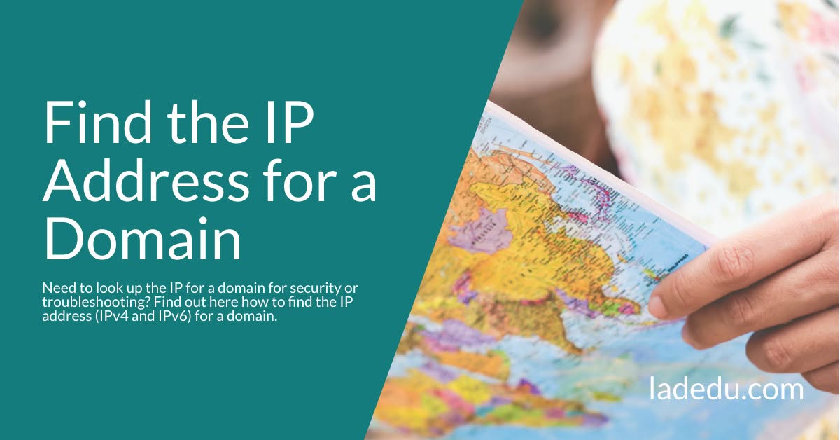 How to Find the IP Address for a Domain