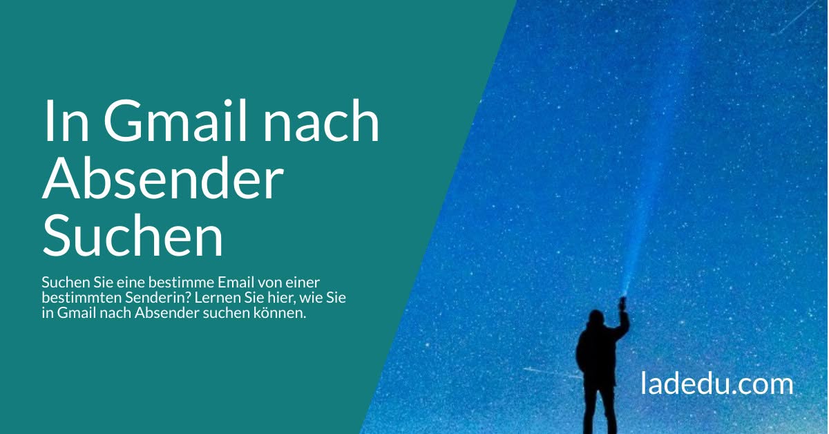 In Gmail nach Absender Suchen