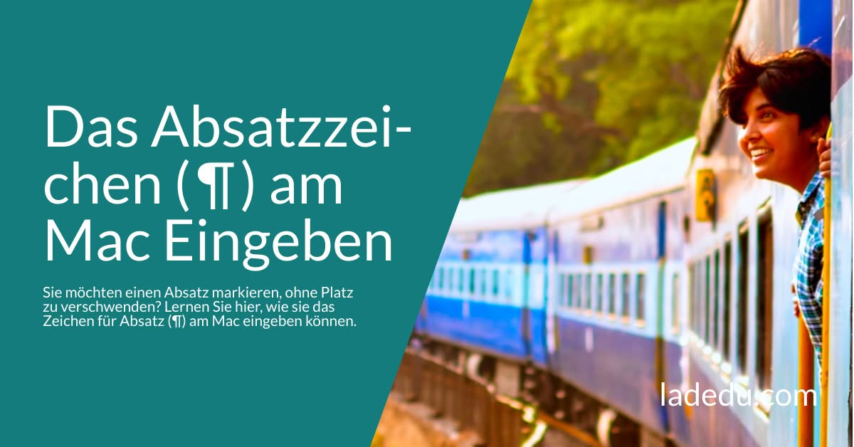 Das Absatzzeichen ( ¶ ) am Mac Eingeben