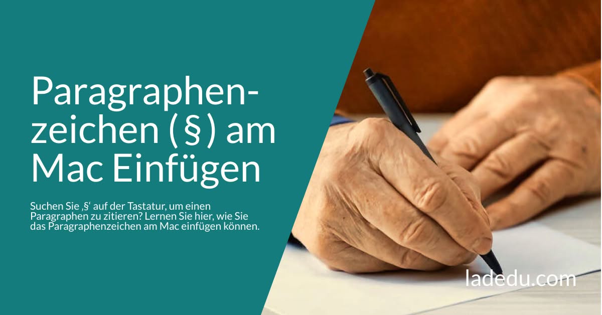 Paragraphenzeichen ( § ) am Mac Einfügen: So Wird’s Gemacht