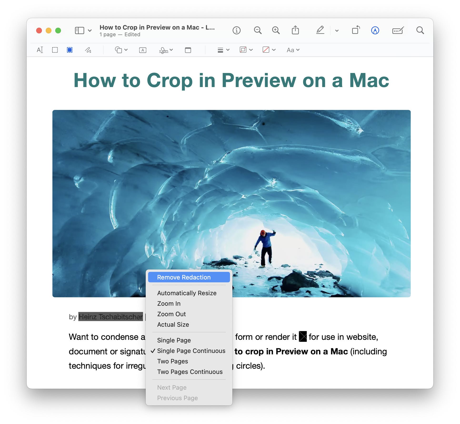 Remove a redaction from a screenshot on a Mac (and render the text legible again)