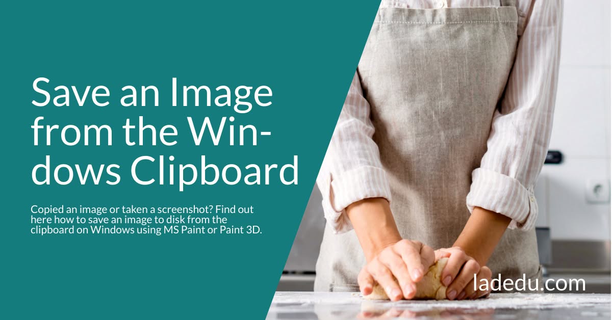 Save an Image from the Windows Clipboard