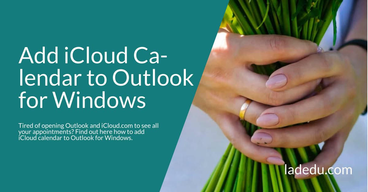 How to Add iCloud Calendar to Outlook for Windows