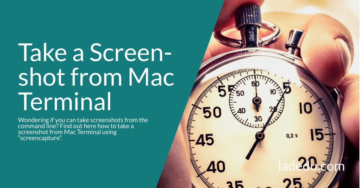 Take a Screenshot from Mac Terminal