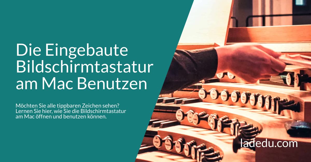 Die Eingebaute Bildschirmtastatur am Mac Benutzen: So Wird’s Gemacht