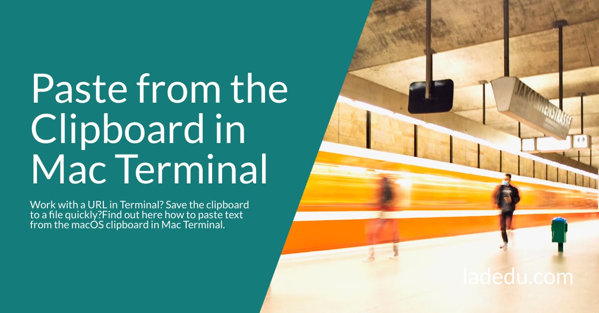 How to Paste from the Clipboard in Mac Terminal