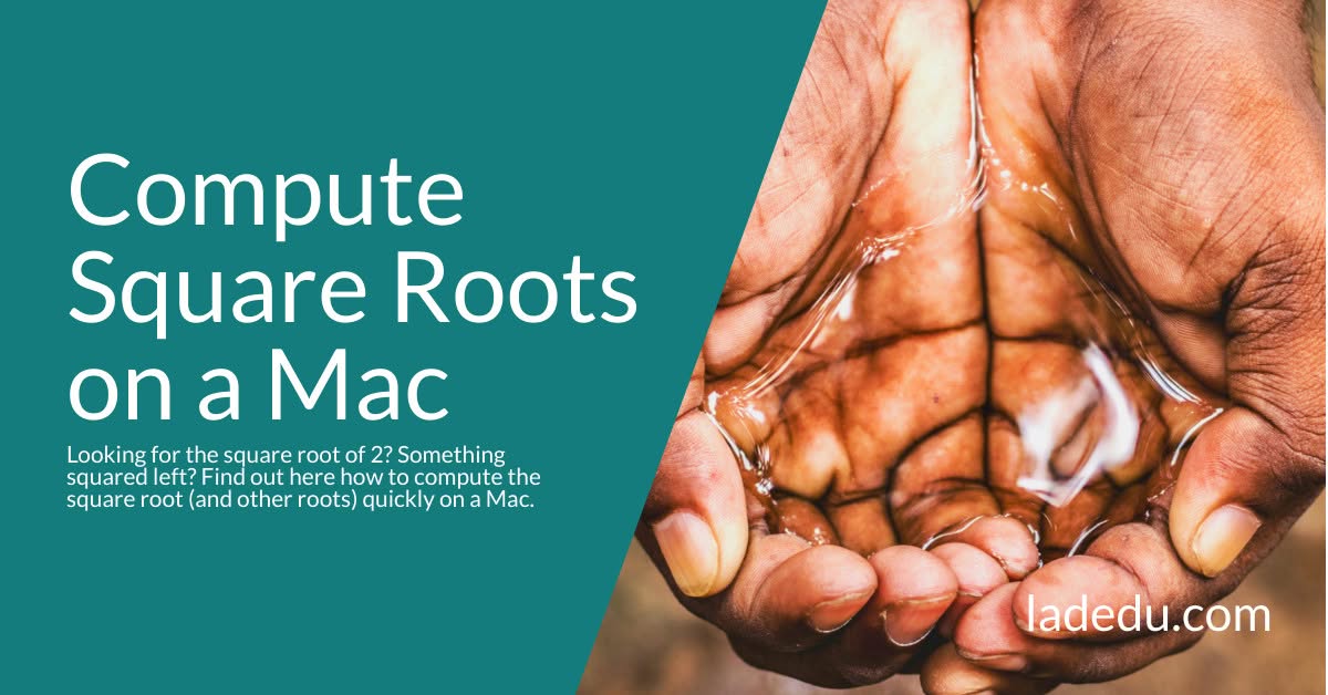 How to Compute the Square Root for a Number on a Mac