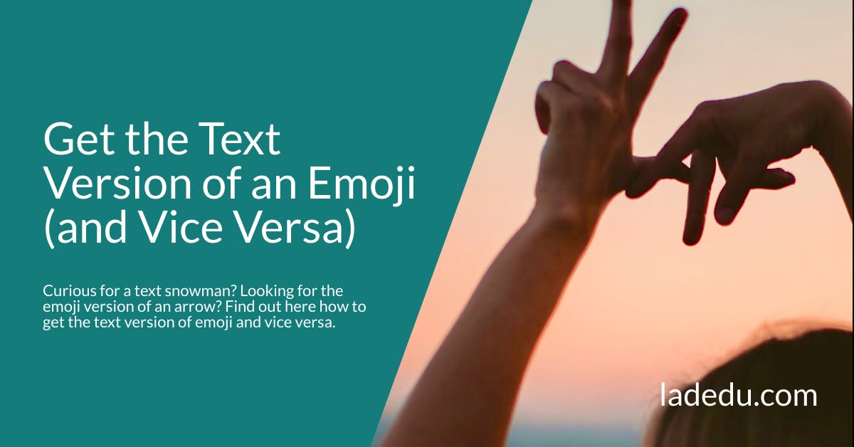 How to Get the Plain Text Version of Emojis