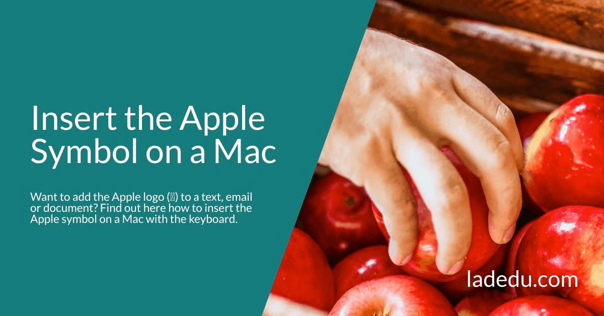 How to Make the Apple Logo Symbol ( ) as Text on a Mac