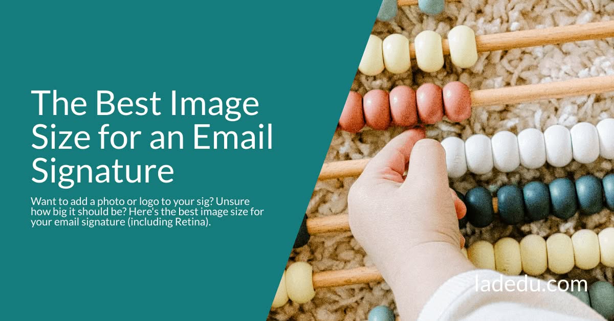 This Is the Ideal Image Size for an Email Signature