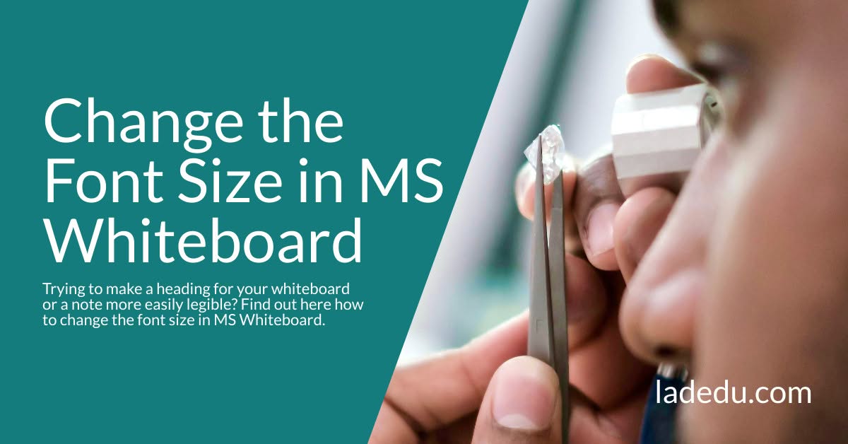 How to Change the Font Size in MS Whiteboard How to Change the Font Size in MS Whiteboard