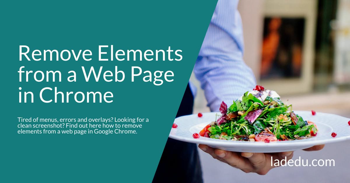 How to Remove Unwanted Elements from a Web Page in Chrome How to Remove Unwanted Elements from a Web Page in Chrome