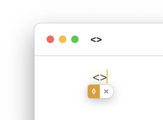 Use text expansion to insert a lozenge on a Mac