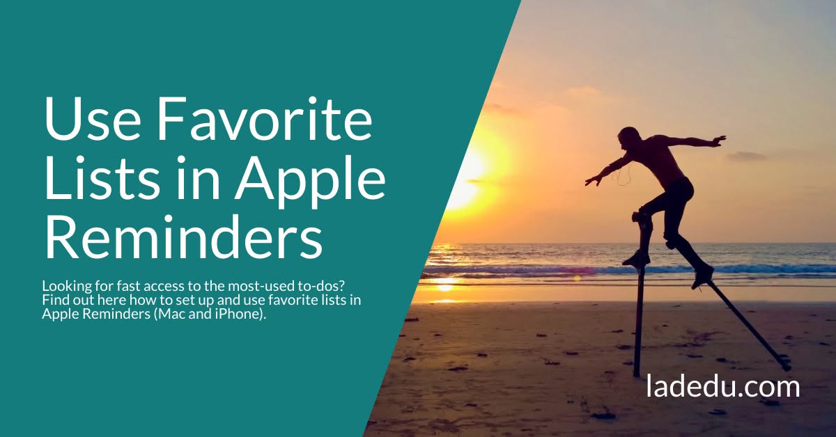 How to Use Favorite Lists in Apple Reminders How to Use Favorite Lists in Apple Reminders