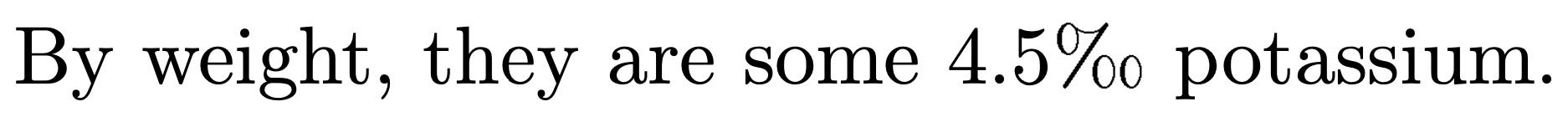 The per mille sign in LaTeX