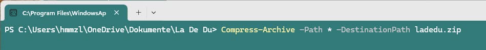 Create a ZIP file using Windows PowerShell