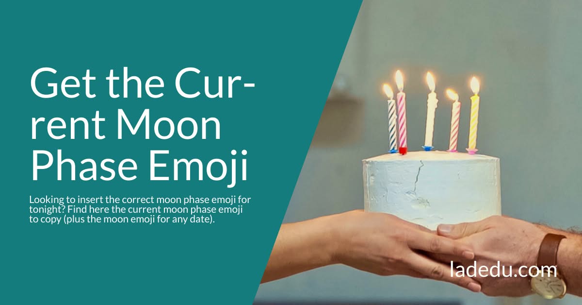 Get the Current Moon Phase Emoji