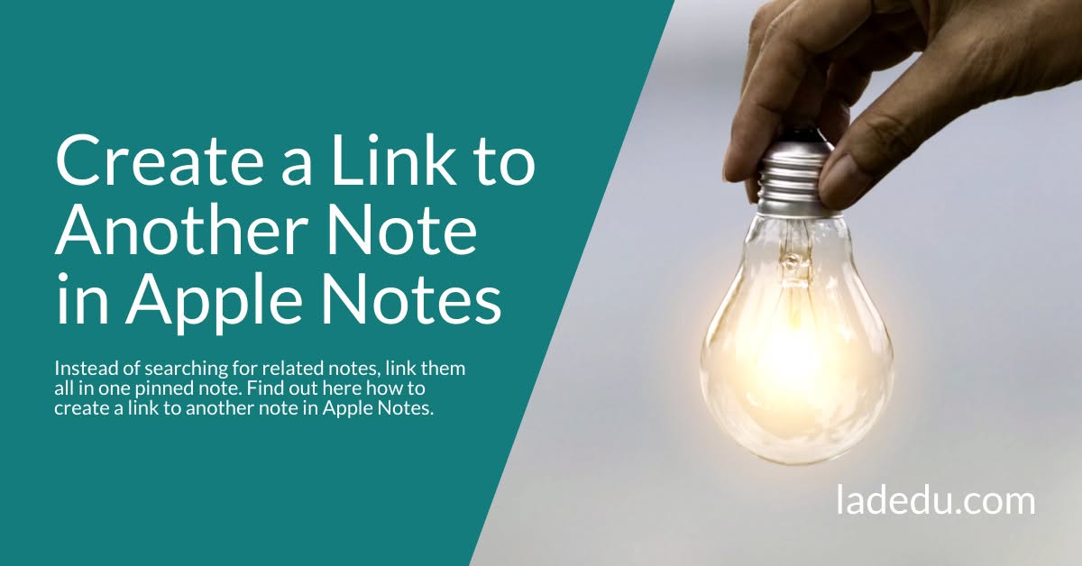 How to Create a Link to Another Note in Apple Notes