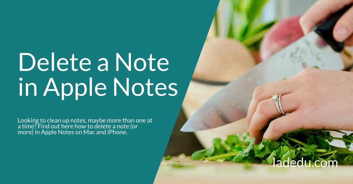 How to Delete a Note in Apple Notes