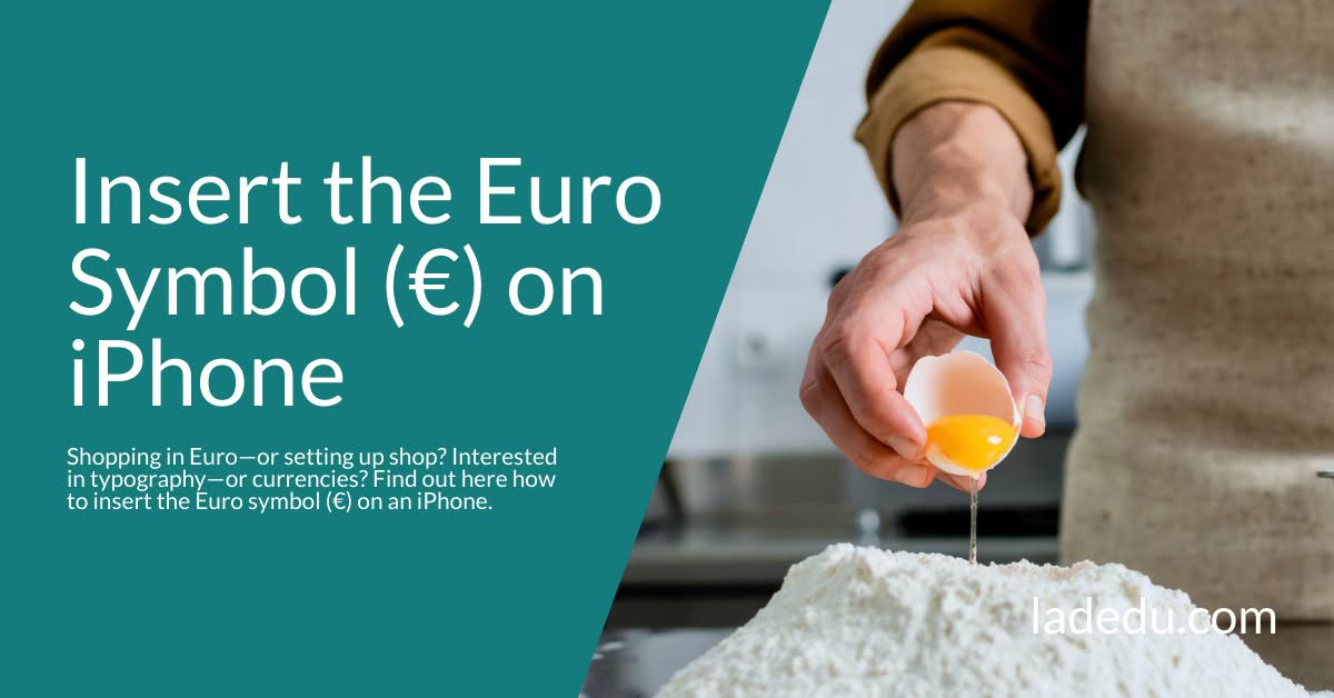 How to Insert the Euro Symbol ( € ) on iPhone