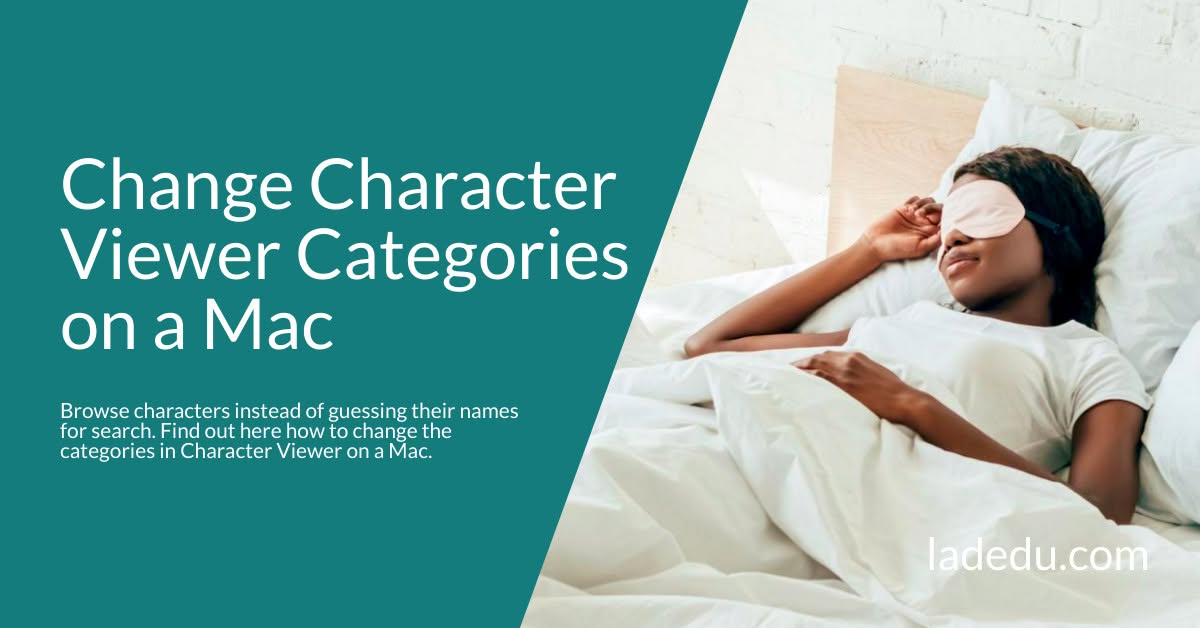 How to Change macOS Character Viewer Categories on a Mac