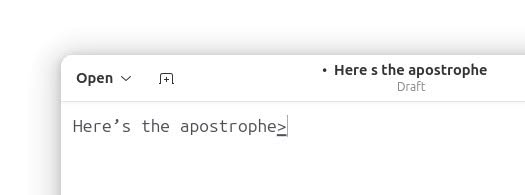 Using the „Compose“ key to insert a typographic apostrophe on Linux