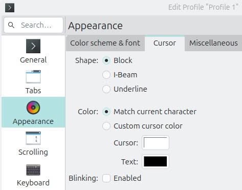 You can disable cursor blinking for the Konsole Linux console