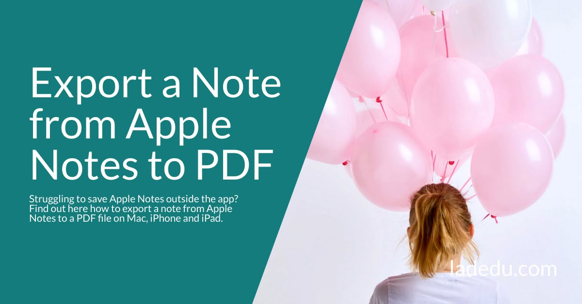 How to Export a Note from Apple Notes to PDF How to Export a Note from Apple Notes to PDF