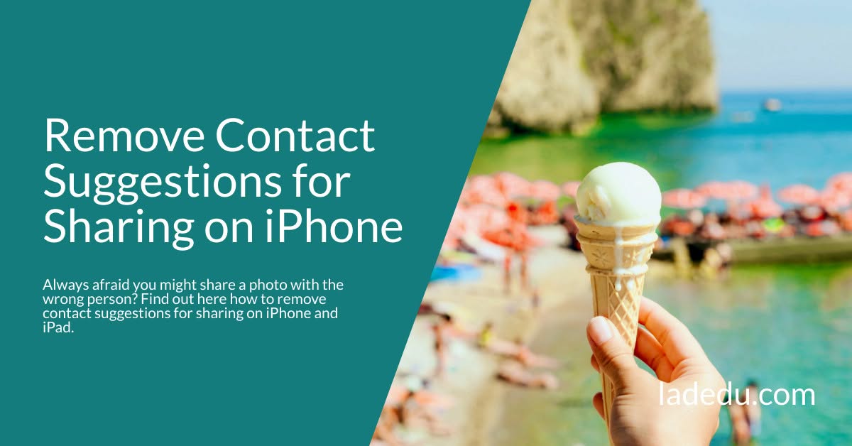 How to Remove Contact Suggestions for Sharing on iPhone and iPad How to Remove Contact Suggestions for Sharing on iPhone and iPad