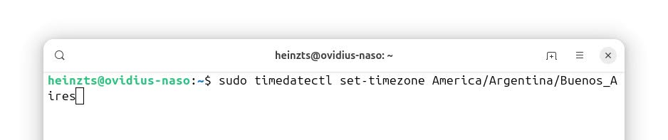 Setting the time zone on Linux from the command line using timedatectl