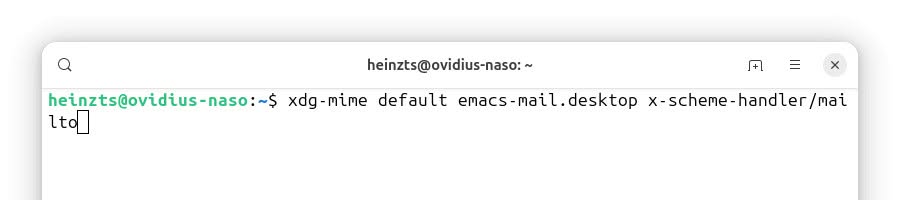 Changing the default email handler on a Linux system using xdg-mime