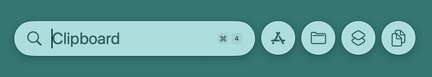 Select “Clipboard” in the Spotlight search window