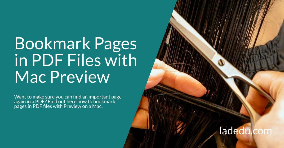How to Bookmark Pages in PDF Files with Preview on a Mac How to Bookmark Pages in PDF Files with Preview on a Mac