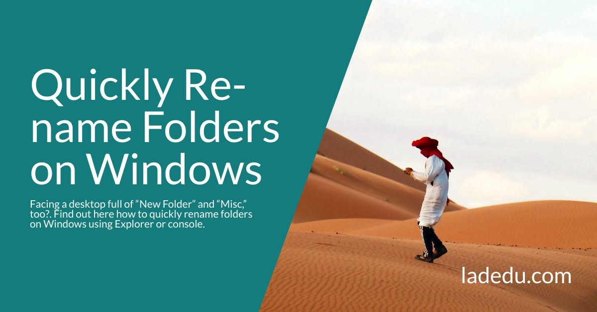 How to Quickly Rename Folders on Windows