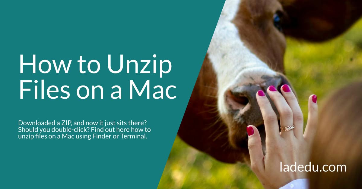 How to Unzip Files on a Mac