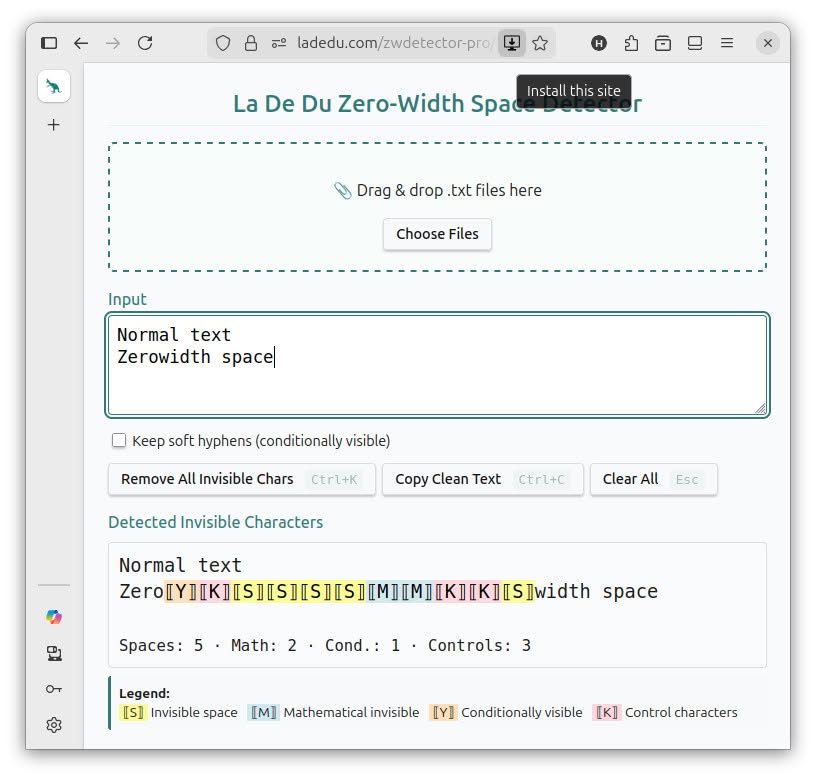 Click “Install this site” to begin installing a PWA using Firefox and Progressive Web Apps