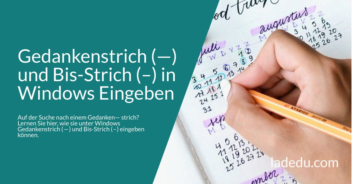 Gedankenstrich (—) und Bis-Strich (–) in Windows Eingeben: So Wird’s Gemacht Gedankenstrich (—) und Bis-Strich (–) in Windows Eingeben: So Wird’s Gemacht